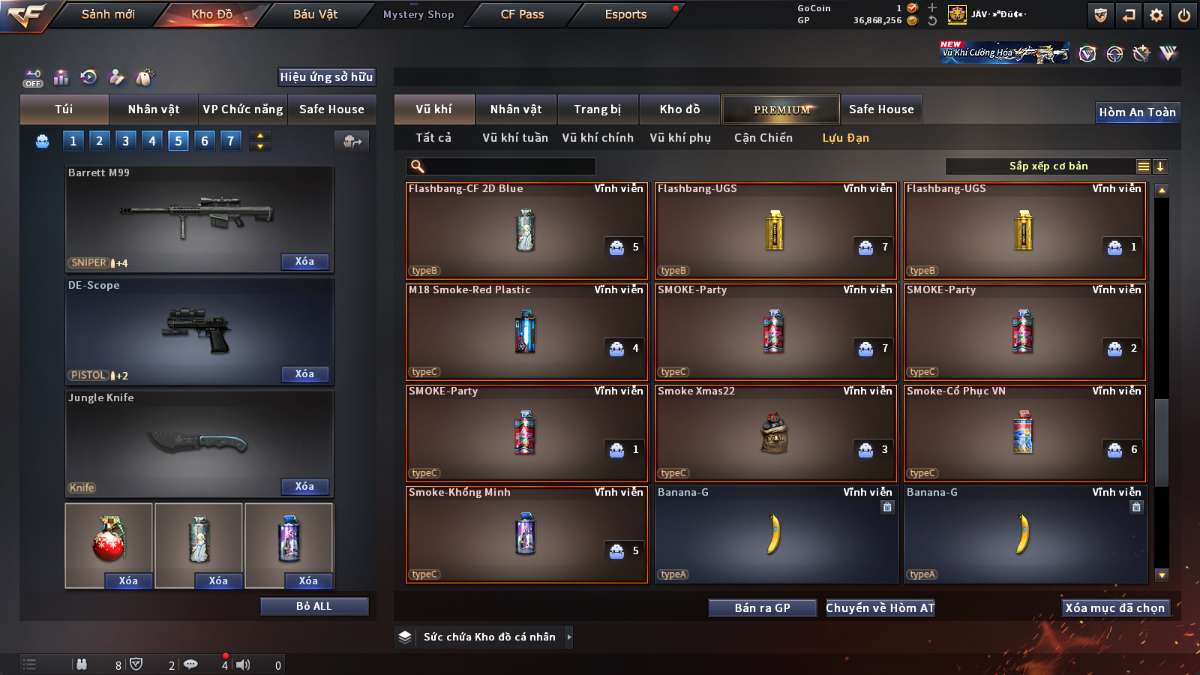 shop acc cf uy tin gia re